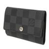 Used 12564 Multicles 6 N62662 7949 Old Model Logo Black Gray 6-Row Black Damier Graphite Noir Men's from Japan AUTHENTIC