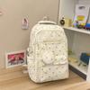 Schoolbag, Korean style INS new collegiate style backpack, niche for middle and high school students, casual lightweight travel large-capacity 