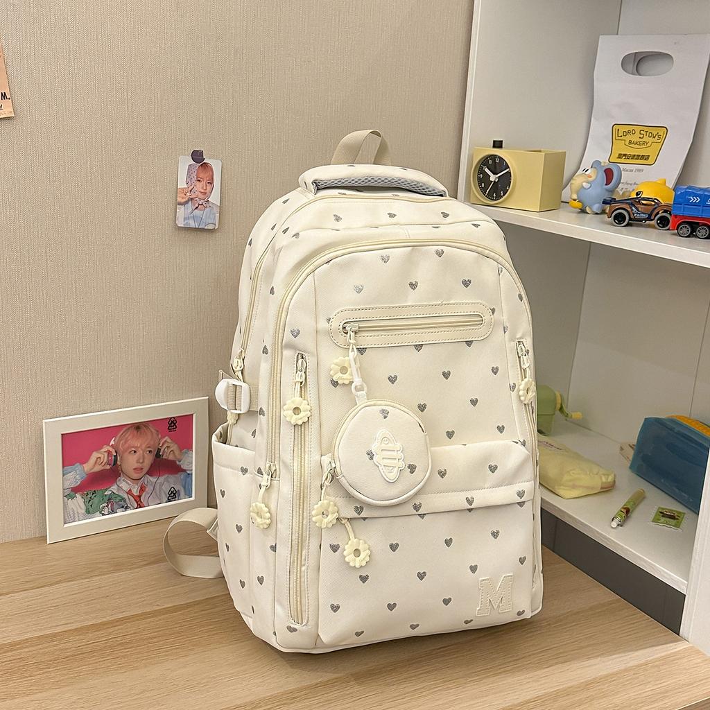 Schoolbag, Korean style INS new collegiate style backpack, niche for middle and high school students, casual lightweight travel large-capacity 