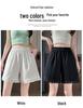 2026 Spring/Summer Women's Black & White Lace Patchwork A-line Elastic Waist Slimming Casual Hot Pants