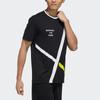 Adidas Neo Allover Print Breathable Straight Tee Men Tops Black DW8114