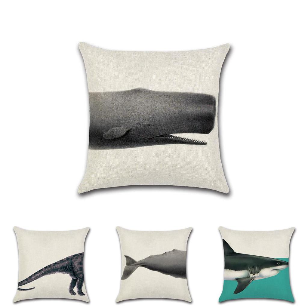 Premium Quality Cotton Linen Pillowcase Featuring Delightful Animal Patterns