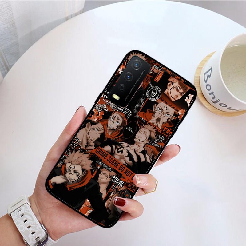 Anime Jujutsu Kaisen Ryomen Sukuna etui na telefon dla VIVO Y31 Y21 Y70 Y21S Y20 Y72 1907 Y12 Y11S Y53S Y33S Y55 Y76 Y51 Y15S Y01
