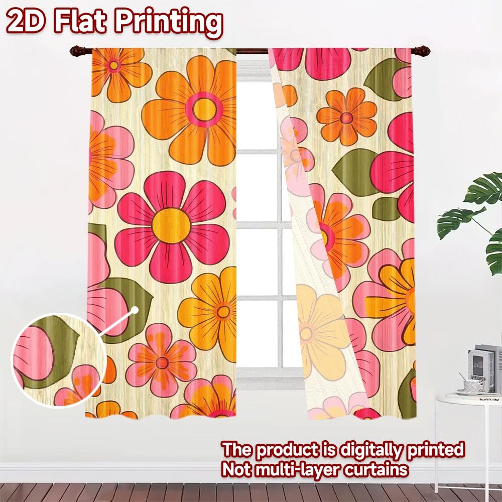 2D flat Photography Backdrop Popular Tapestry Colorful Floral Blooms 100% Polyester Party Decorations Perfect for Holiday
