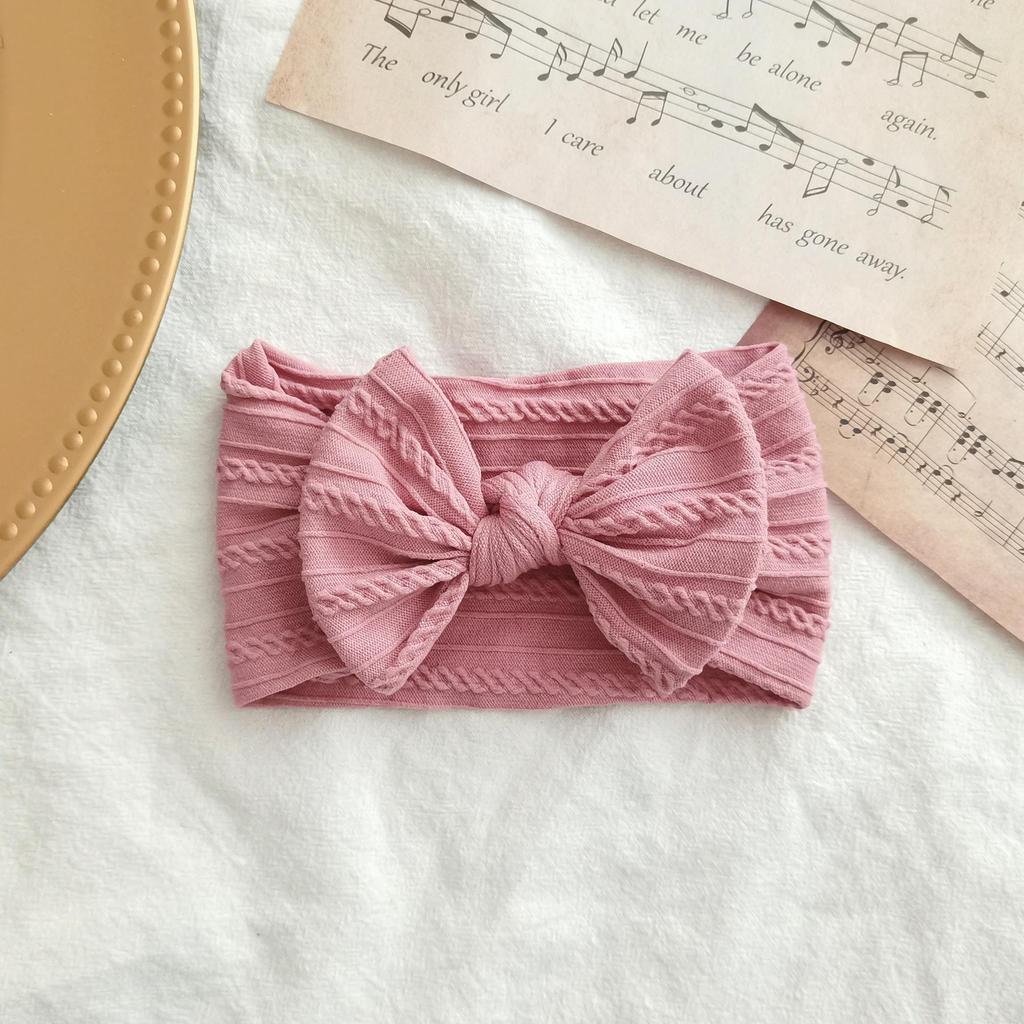 European & American Elastic Nylon Bow Baby Headband Hair Accessories