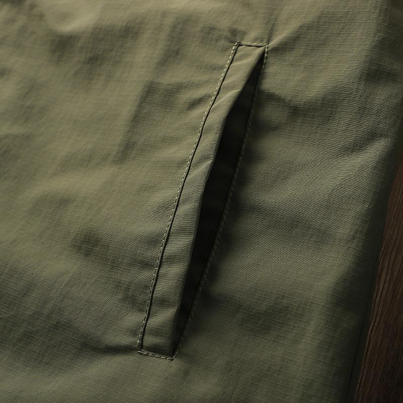 Men's Retro Quilted Cotton Jacket - Warm, Trendy, Loose Fit, Casual V-Neck for Autumn/Winter