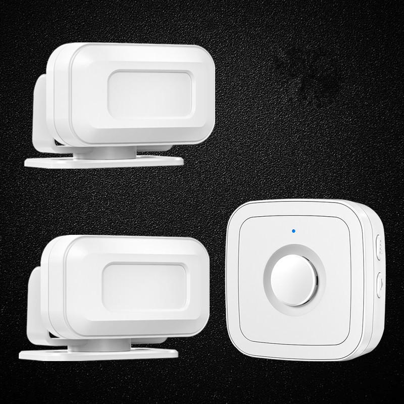 Sensor Doorbell: Split-Type Entry Greeter with Voice Prompt белый
