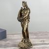 Vintage Resin Greek Goddess of Wealth Home Decoration Statue Home & Cashier & Office Desktop Decor Lucky Angel Crafts Gifts