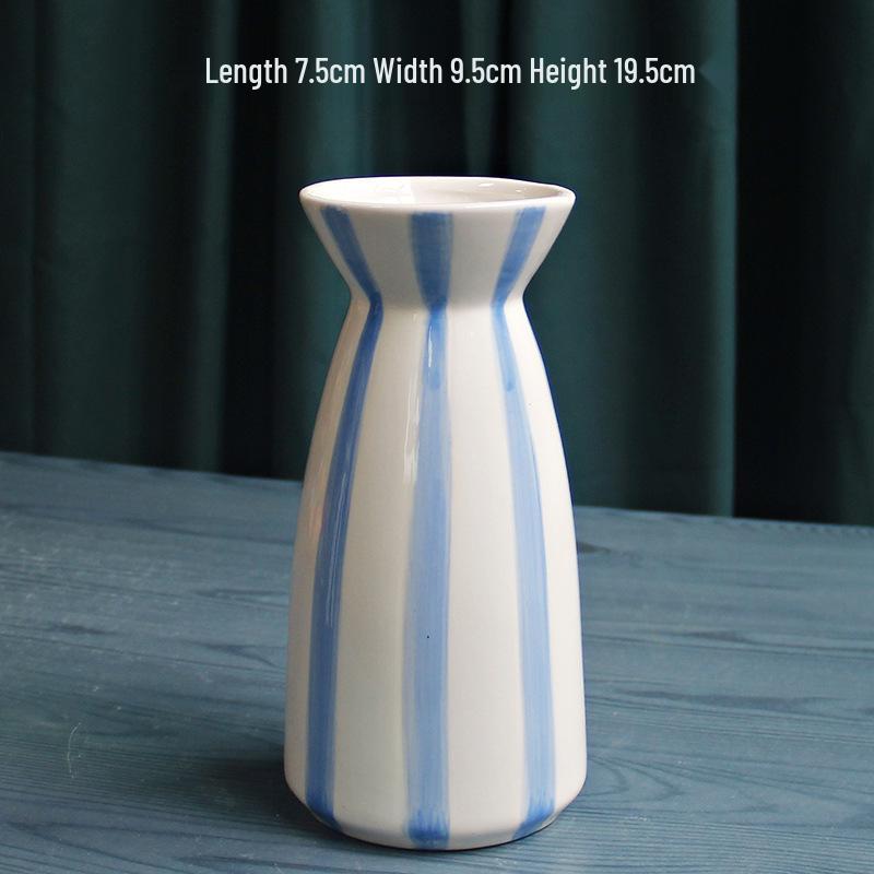Nordic Ceramic Ornaments: Modern Creative Flower Vase for TV Cabinets