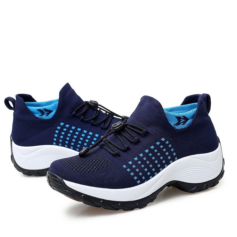 New Large-sized Sports Shoes Feizi Breathable Women's Shoes Thick-soled Shoes