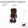 T-Shaped Head Robot Air Vent Diffuser: Wooden Leg-Shaking Car Air Freshener Ornament
