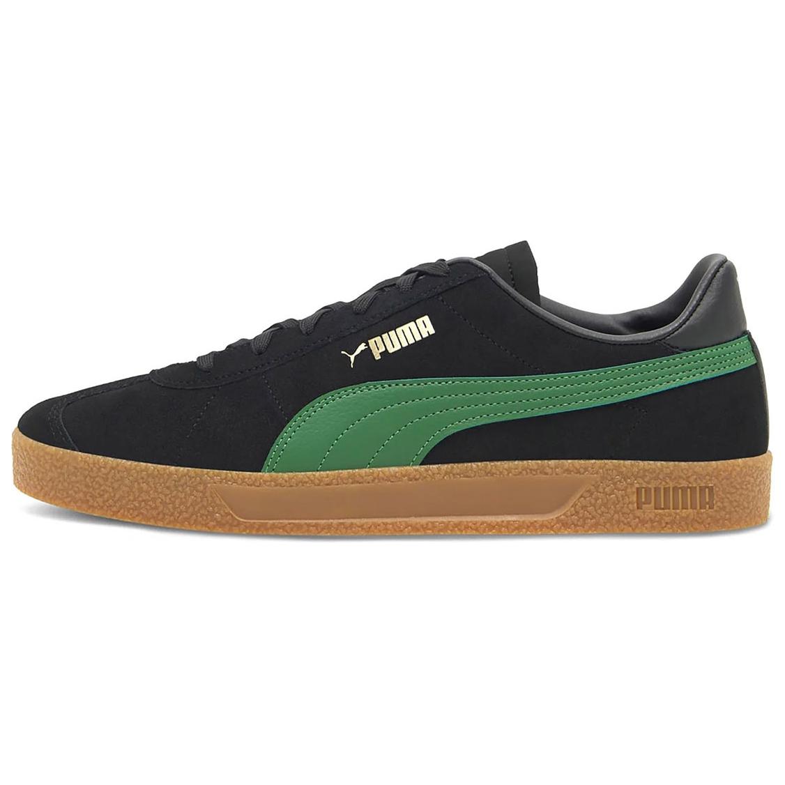

Puma Club Classic Comfortable Low-Top Sneakers Men Sneakers Black Green 381111-27 43