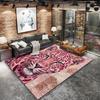 Pink animal leopard Pattern Square Carpet,Area Rug,Carpet Rug for Living Room Bedroom Sofa Playroom Decor,Non-slip Floor Mat,Holiday Birthday Gifts