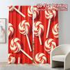 Flat Printing Jit Curtains Without Rod Candy Swirl Curtain Print Yarn Holiday Perfect Set Of 2 Modern Made Polyester Washable