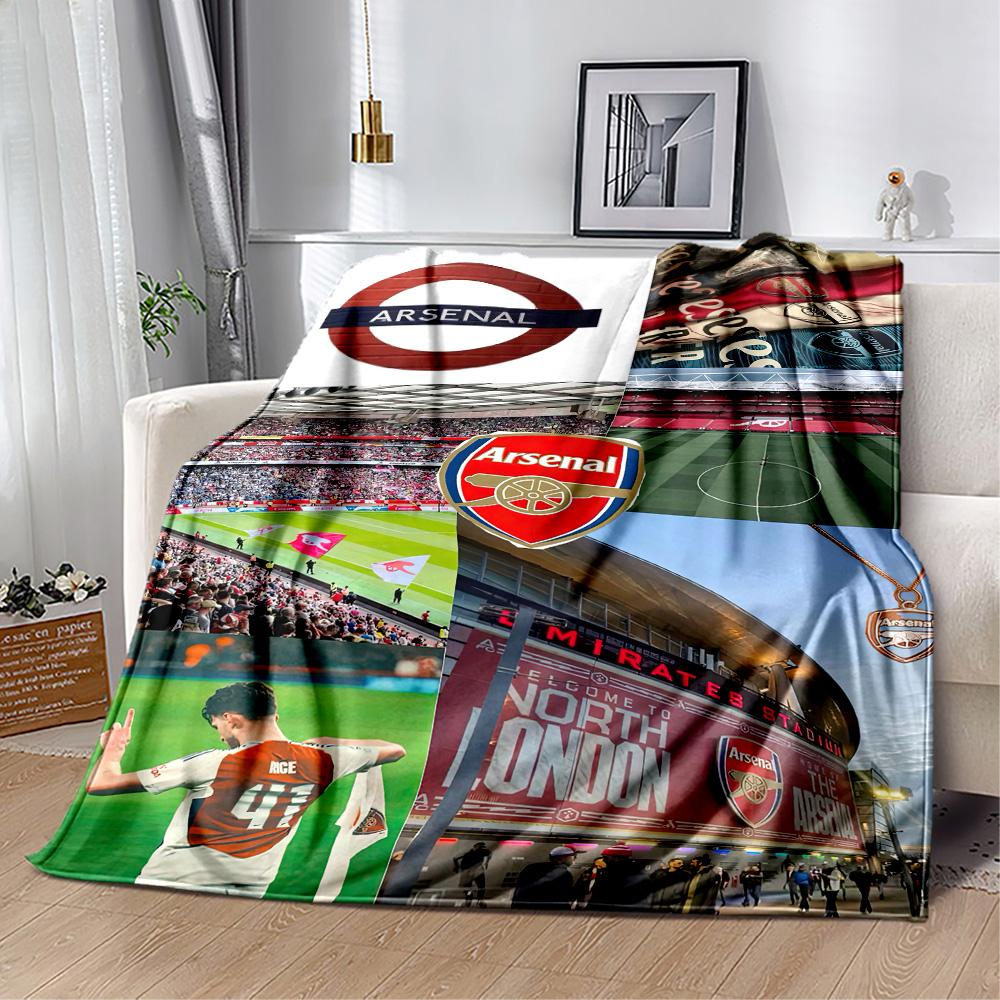 Arsenal Blanket Soft Warm Cozy Perfect for Seaside Bedding Office Chair All-Season Use Playful Design Birthday Christmas Gift Blanket