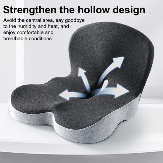 Universell setepute Sklisikker base Design Minneskum Setepute med korsryggstøtte Ergonomisk rullstolpute