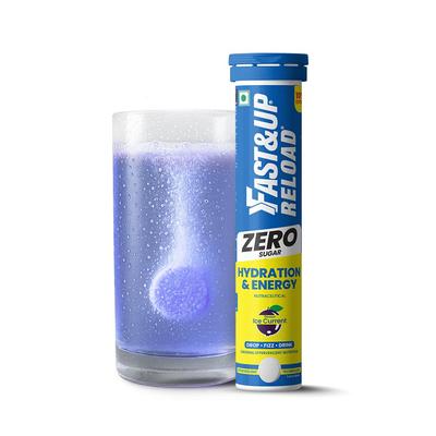 Reload Zero - Boisson Énergisante et Hydratante Instantanée Sans Sucre - Saveur Courant Glacial - 22 Comprimés Effervescents