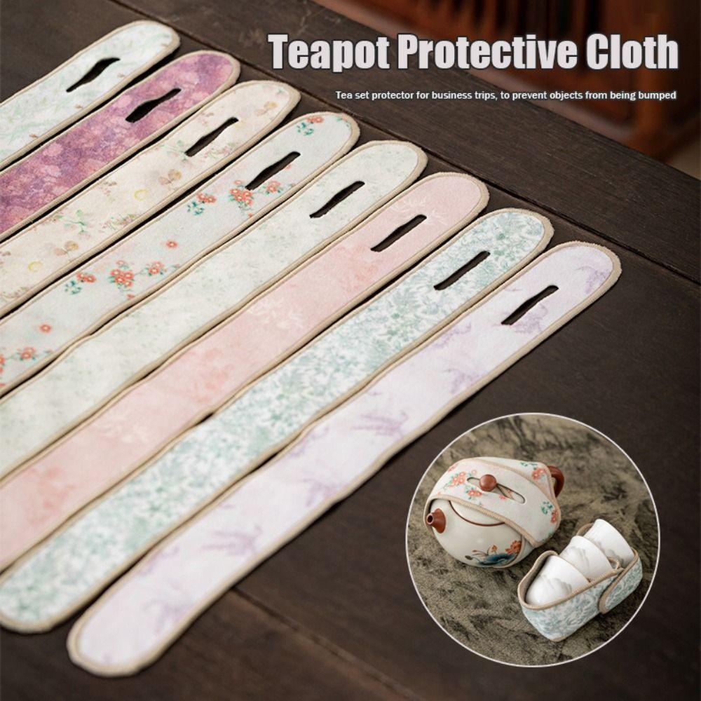 Anti-Drop Tea Set Protective Cover Bump-proof Tea Accessories Teapot Carrying Cover Outdoor Use