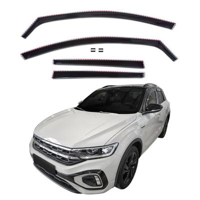 Wind deflectors - Volkswagen T‑Roc (sinds 2017) - Aerodynamisch - Zwart getint - Eenvoudige montage