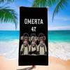 Marke Omerta Maes 47 Logo Schwarzes Mikrofaser Strandtuch Saugfähig Schnelltrocknend Weich Yoga Schwimmen Resort Bergsteigen Handtuch