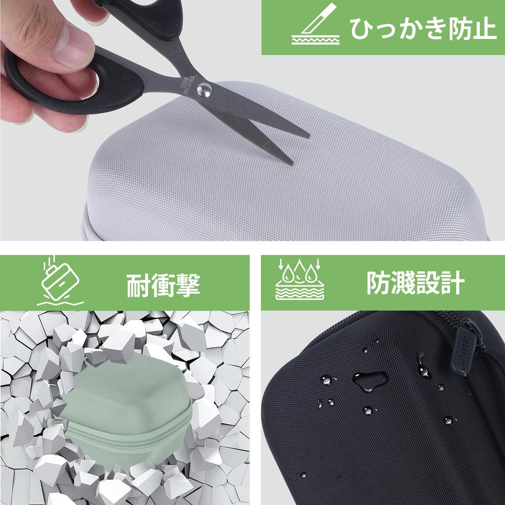 Fujifilm Instax Mini Sofortdrucker kompatibel mit Lebakort Aufbewahrungstasche Case Liplay/Liplay+ Kamera/Smartphone (Nur Grau)