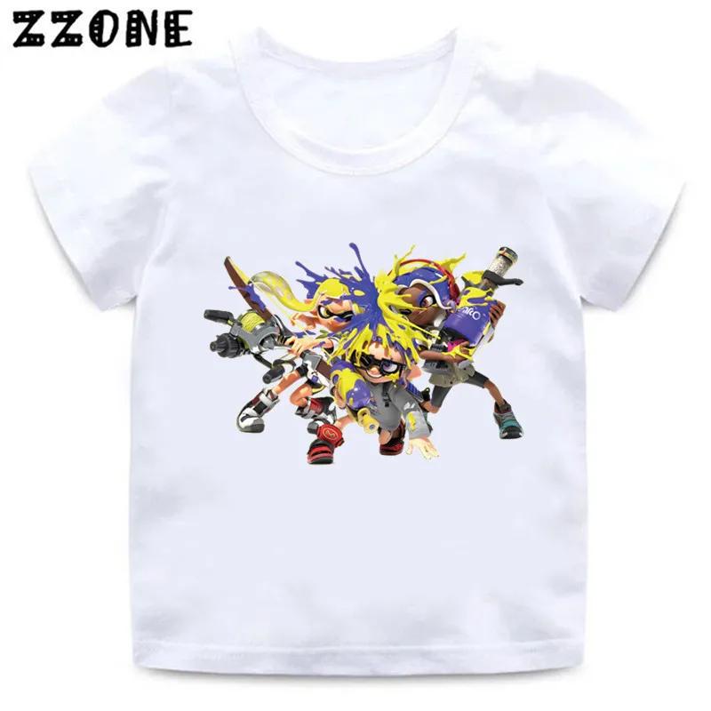 Splatoon 3 Funny Game Cartoon Kids TShirts Octolings Splatlands Girls Clothes Baby Boys T shirt Summer Children Topsooo5839