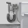 Ruční toaletní bidet Baterie Rozprašovač Nerezová ocel Koupelnový bidetový rozprašovací set Ruční rozprašovač Sprchová hlavice Samočištění Bez průrazu