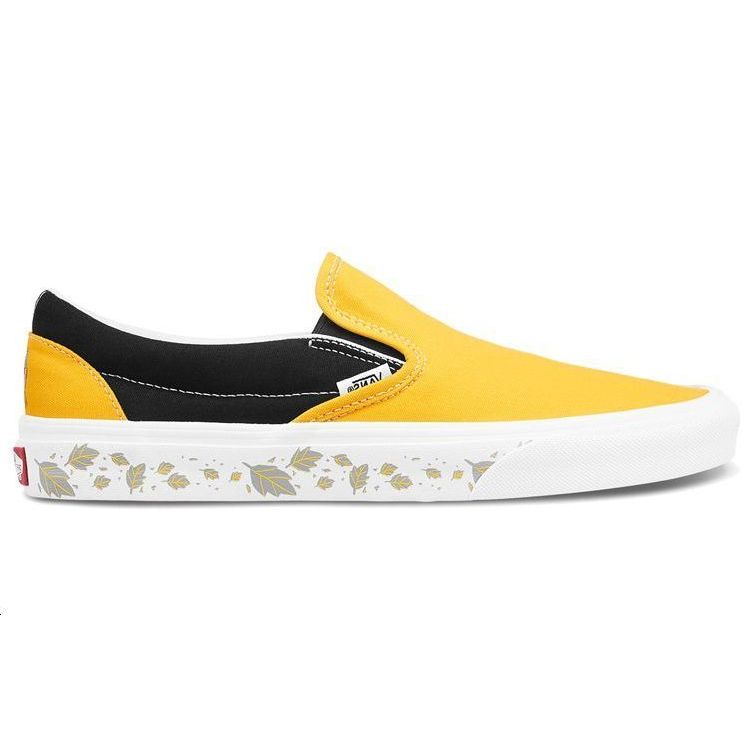 Vans Fashion Low-Top Skate Shoes Unisex Sneakers Black Yellow VN0A4BV3068