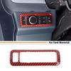 Car Headlight Switch Cover Trim For Ford Maverick 22-2025 Accessories Red Carbon