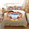 Animal Digital Printing Three-Piece Home Textile Bed Sheet Kit 3D Three-Dimensional 90G Grinding Four-Piece Set