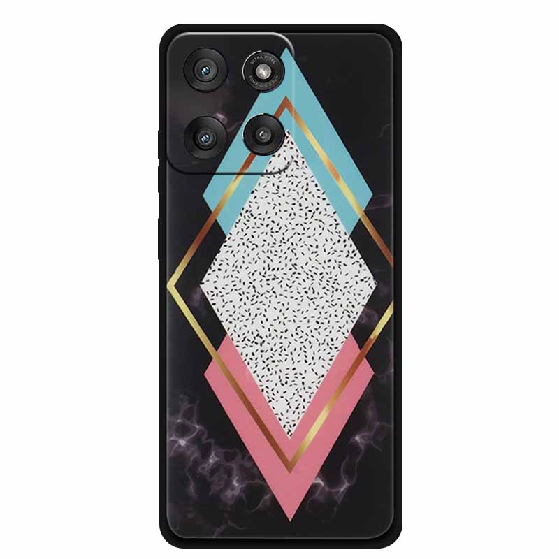 For Motorola Edge 60 Stylus Case Marble Painted Silicone Back Cover Case for Edge 60 Stylus Case Back Coque Edge 60 Stylus Cases