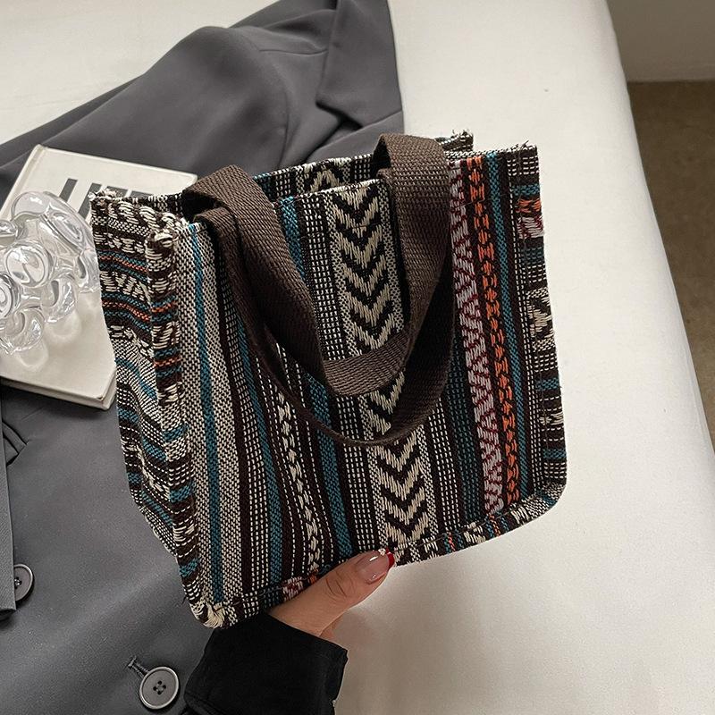Geantă Tote de Mare Capacitate Stil Etnic Geantă Tote de Modă pentru Femei Geantă de Clasă pentru Studente