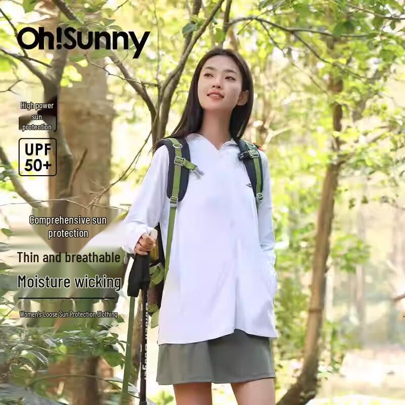 OhSunny Women s UV Protection Cooling Loose Fit Hoodie L