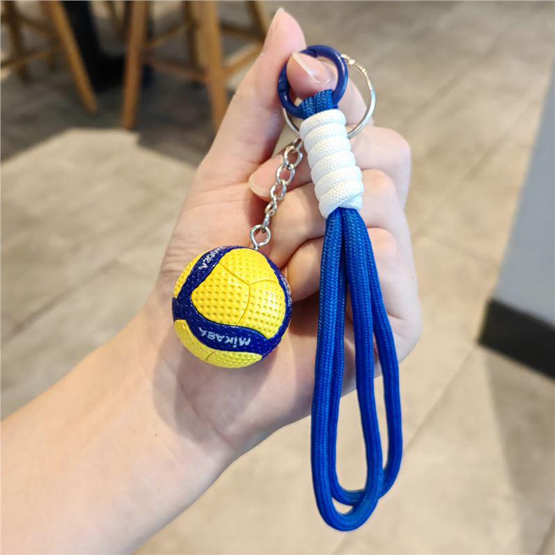Exquisite Volleyball Keychain: Sporty Pendant for Men, Women, Backpack Ornament, Souvenir Gift