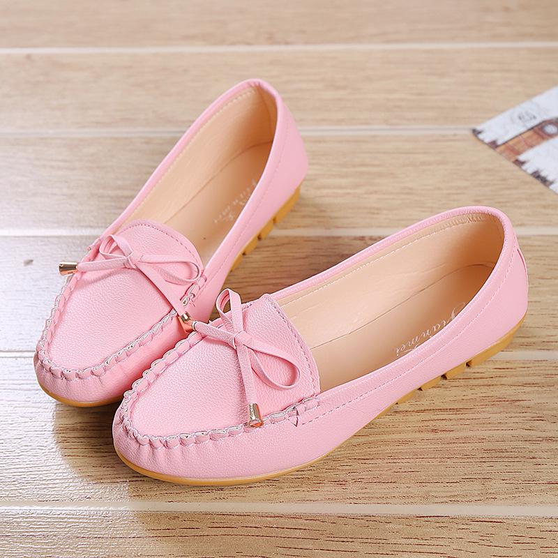 

Новые женские туфли-лодочки на плоском каблуке с мягкой подошвой для беременных и медсестер, на четыре сезона 40 розовый