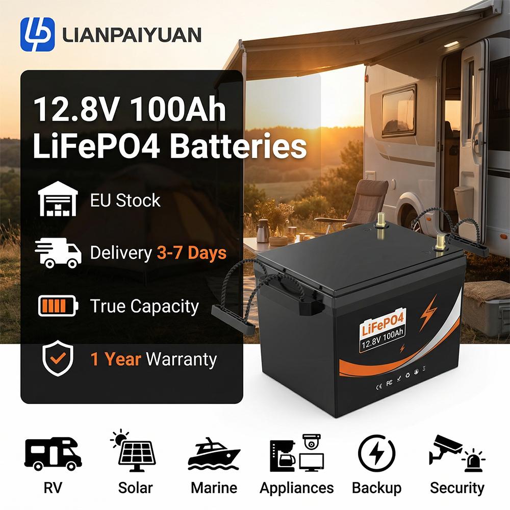 12.8V 100Ah LiFePO4 Ebike Battery
