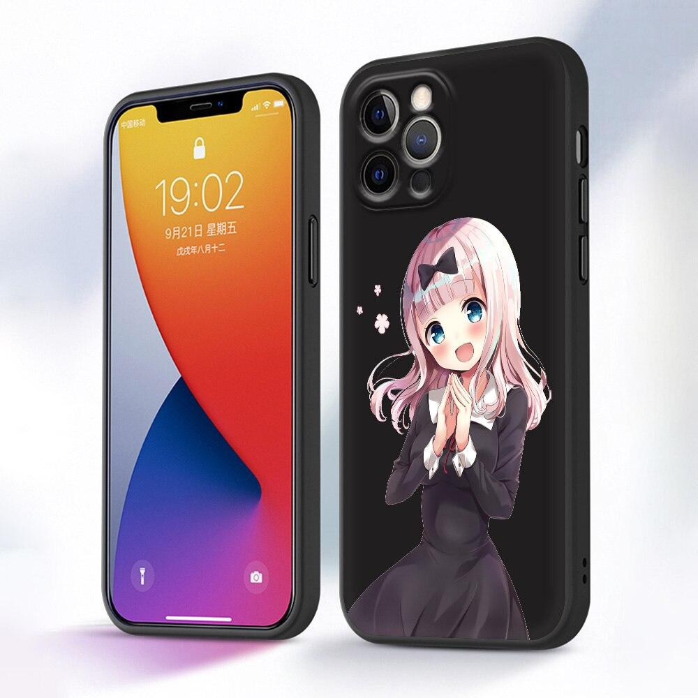 Kaguya Sama Love Is War Anime Phone Case For iPhone 11 12 13 14 Pro Max 7 8 Plus SE  X XR XS Luxury Shell Fujiwara Soft Cover