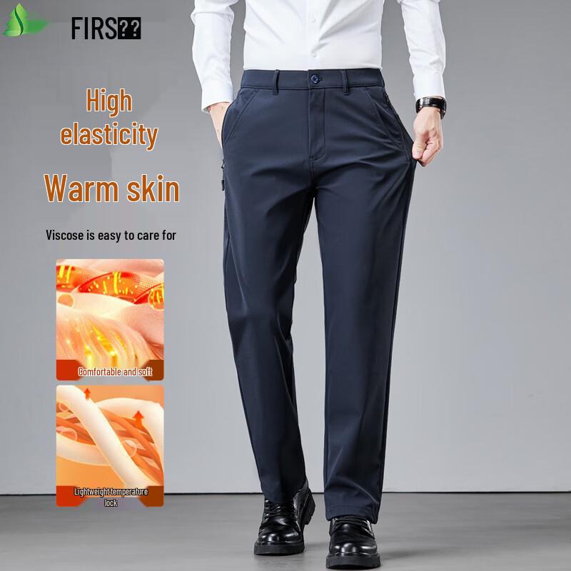 

FIRS Men s High-Stretch Anti-Wrinkle Straight-Fit Casual Pants 34