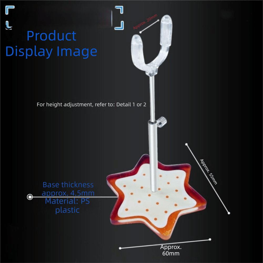 Shaped Base Doll Standing Bracket Retractable Model Holder Doll Display Rack  Doll Accessories