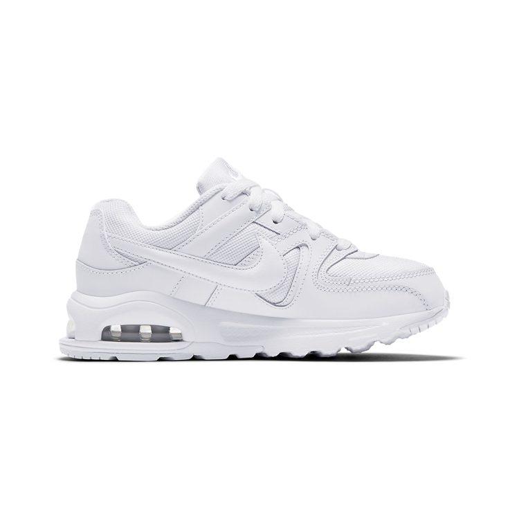Nike Air Max Command Fle Air Cushion Cushioning Abrasion Resistant Breathable Low Top Running Shoes White 844347-101