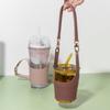 Portable Cup Holder With Leather Handle Anti-scalding Reusable Mug Sleeves For Everyday Use