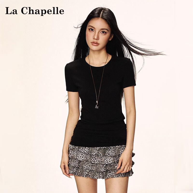 La Chapelle Women's Slim Fit Mid-Length T-Shirt