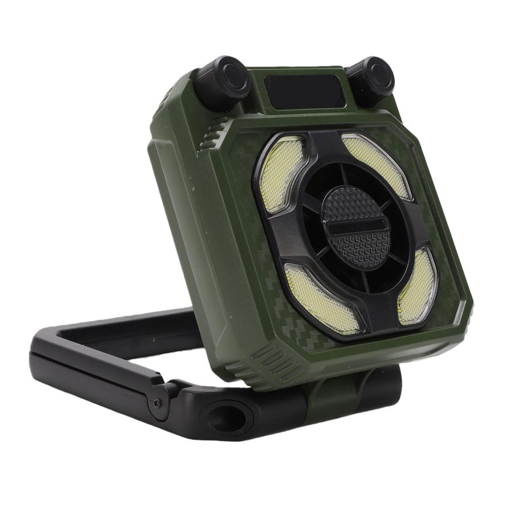 USB Rechargeable Fan Light Magnetic Work Light High Speed Turbo Engine 100 Levels Adjustable Wind Foldable Camping