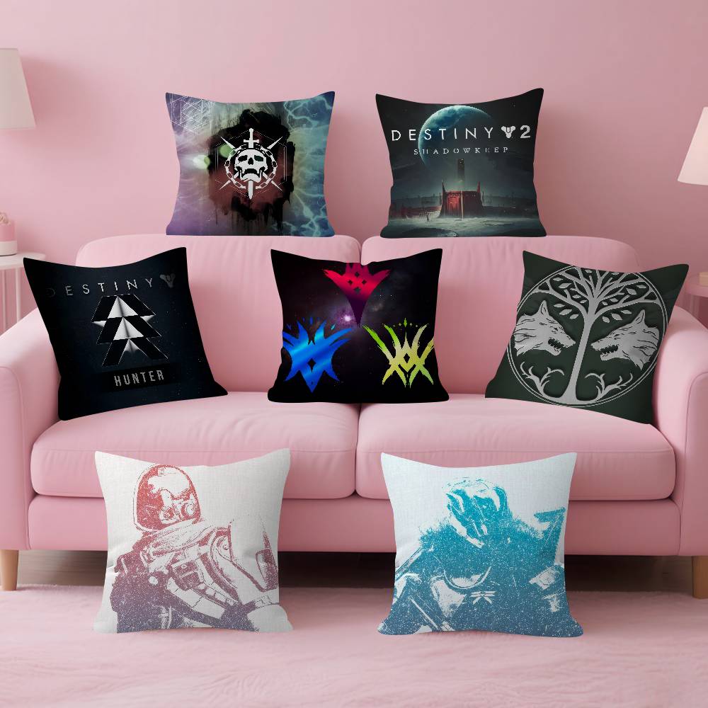 Destiny Raid Collection Video Game Pillow Gift Home Office Decoration Bedroom Sofa Car Cushion Cover case 45x45