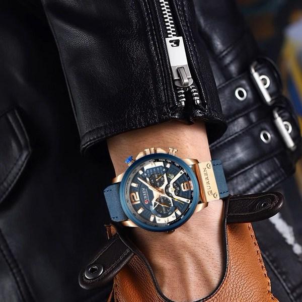 DWINNICK Men's Luxury Watch Casual Fashion Leather Wristwatch NE-2312270