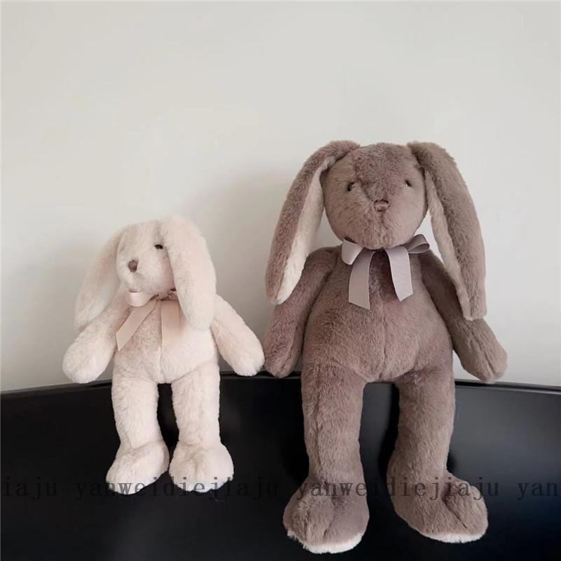Plush Rabbit Cute Toy With Soft Pp Cotton Filling For Girls Bedroom Doll Gift