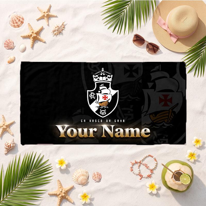 Vasco Da Gama (14) Custom Name Beach Towel Soft Towel Gift for Beach Pool Swimming Vacation
