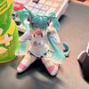 Hatsune Miku Desktop Cute Action Figure 11cm Neko T-Shirt Ver. Anime Figurine Kawaii Girl Model Toy Gift