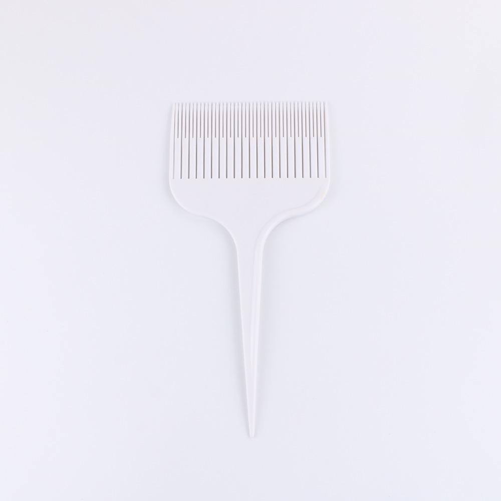 1Pcs Hair Dye Brush Hair Highlighting Teasing Hairdressing Comb with Rat Tail Wide Tooth Solon Barber Styling Tool Accessories белый