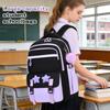 Puxing Three-Piece Set, Primary School Bag, Large Capacity, Light And Breathable, Girls' Backpack, Meal Bag.